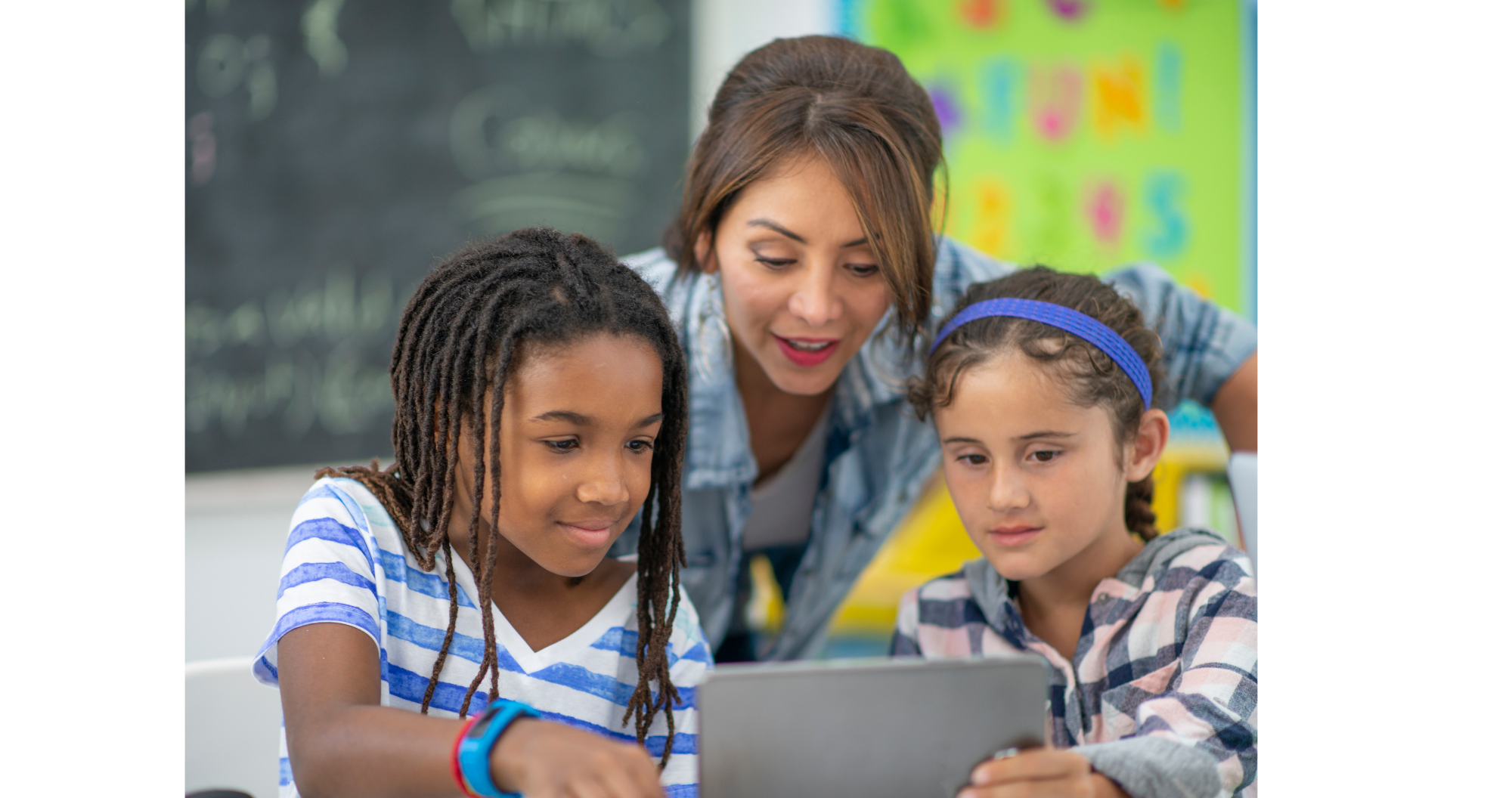 Teacher and students